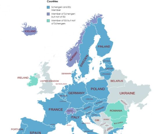 Eurozone vs EU vs Schengen